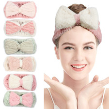 6 Pack Spa Bath Shower Makeup Wash Face Cosmetic Headband Hair Band Coral