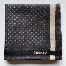 HANDKERCHIEF VINTAGE ART GRAY POLKA DOT COTTON MEN'S POCKET SQUARE 18" B0376