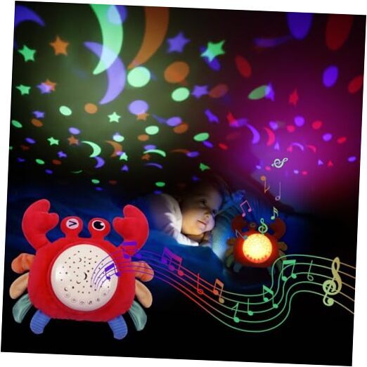 Baby Sound Sleepers Portable Red Crab White Noise Sound Machine with Gradient