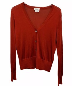 lightweight red cardigan