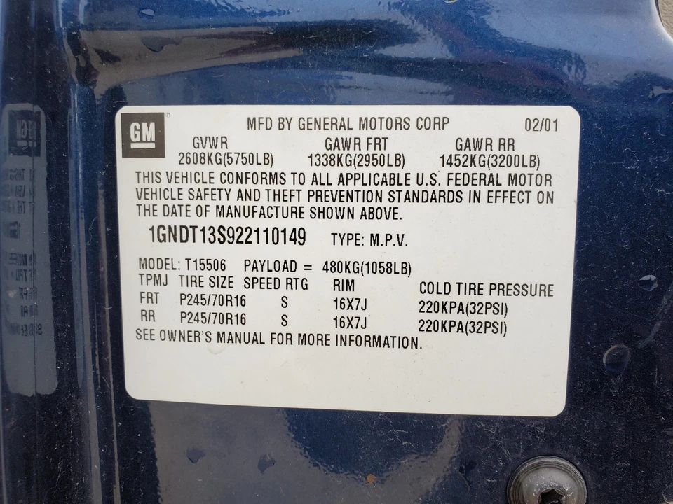 Motor ventana eléctrica TRAILBLAZER izquierda 2002-2007 Foto 2 de 3