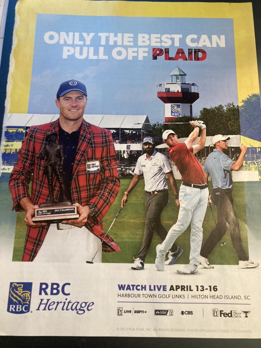 2023 Print Ad Of Jordan Spieth Winning The 2022 RBC Heritage