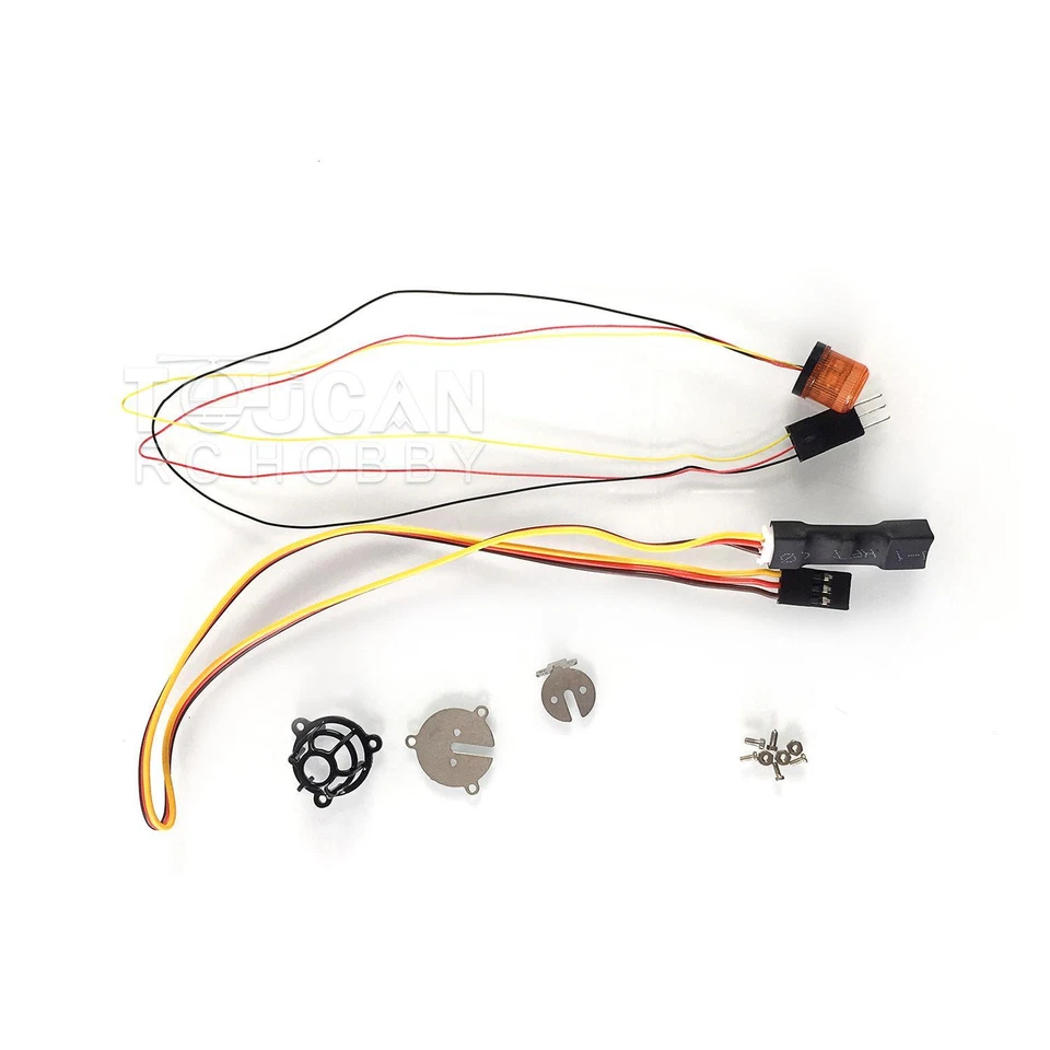 Rotierende Warnleuchte Kontrollleuchte für HUINA 1/14 2.4G RC K970 Bagger - Bild 3 von 4