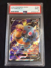 Pokemon Cards: Sword & Shield Ultra Rare: Torkoal V 188/202: PSA 9