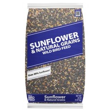 Foods Sunflower  Grains Wild Bird Feed, Dry, 1 Count per Pack, 20 lb. Bag