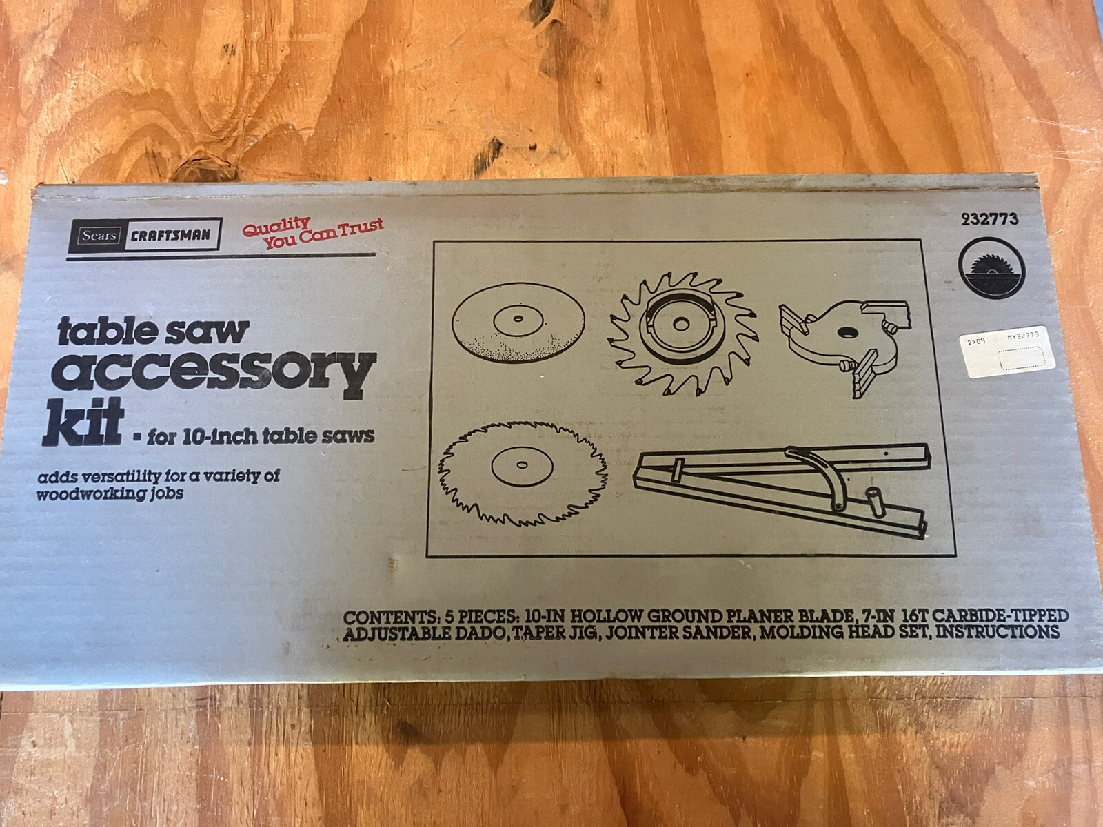 Craftsman 10" Table Saw Accessory Kit 932773, 5 piece kit eBay
