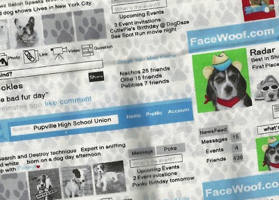 Face Woof Kitty Twidr cats dogs funny Benartex  fabric