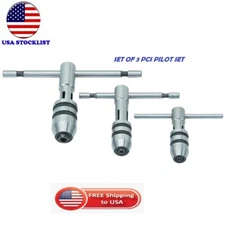 Adjustable T-Handle Tap Wrench Set Of 3 Pcs M1-M4 / M4-M8 / M6-M12 USA