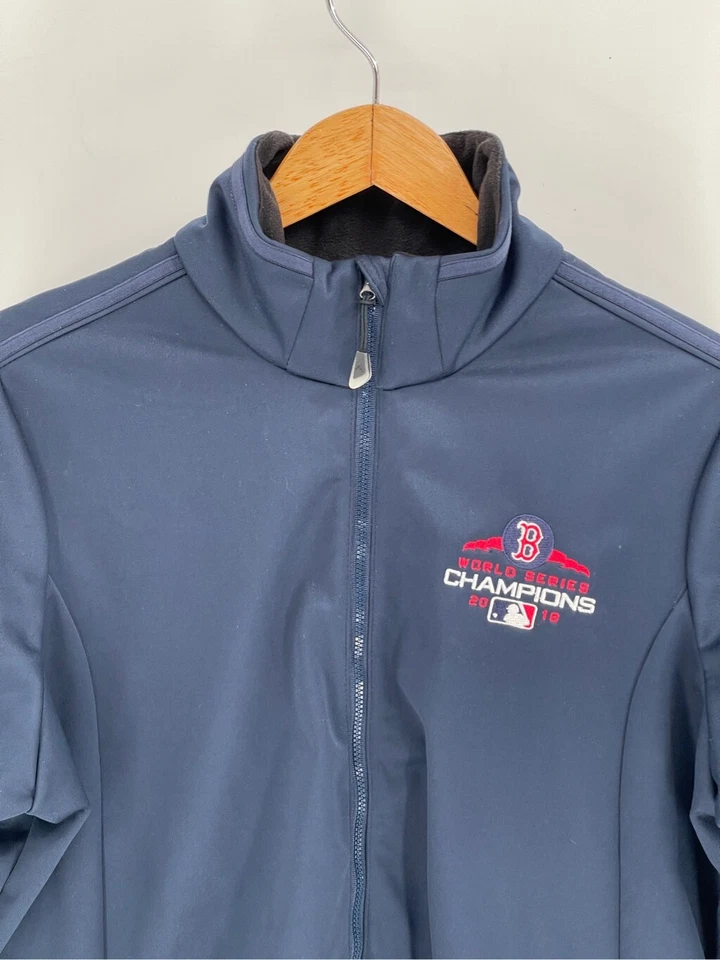 Antigua Boston Red Sox Jacket World Series 2018 Women 2XL Blue Fleece Lined - Image 2 of 4