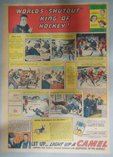 Camel Cigarette Ad: NY Hockey 