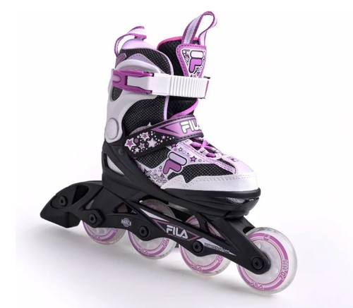 FlLA SKATES J-ONE Inline 4 wheels skate Safe, Comfortable 4 Teenagers Pink/White - Picture 2 of 15