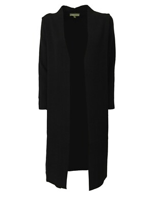 Longstrickjacke Damen Strickweste Ohne Ã¤ärmel Schwarz V Neck