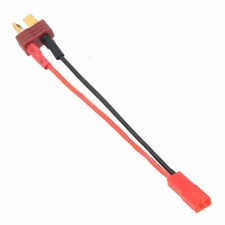 Deans Nylon T Plug Male to JST Male Adapter 20awg 10cm Wire for Battery Hobby
