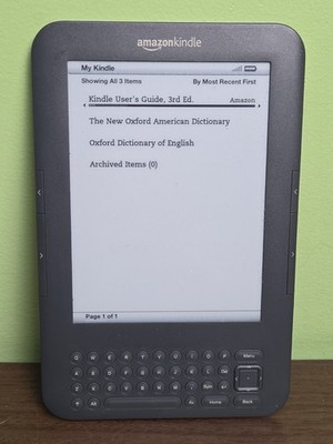 Amazon Kindle Keyboard 3rd Generation *TESTED & WORKING*