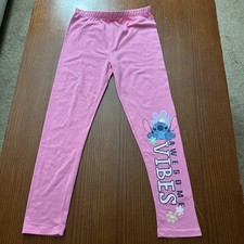 Disney Stitch Leggings for Girls, Size 10