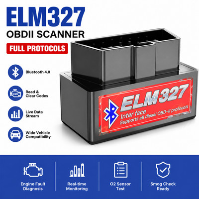 FORScan ELM327 OBD2 Car Diagnostic Scanner Adapter USB Code Reader For Ford