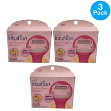 Schick Intuition Lemon Berry Breeze Refills 6ct 3 Pack New