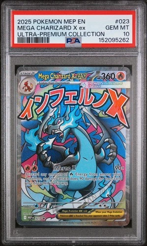 Mega Charizard X ex 023 Me: Mega Evolution Promo Holo PSA 10 Pokemon TCG Gem