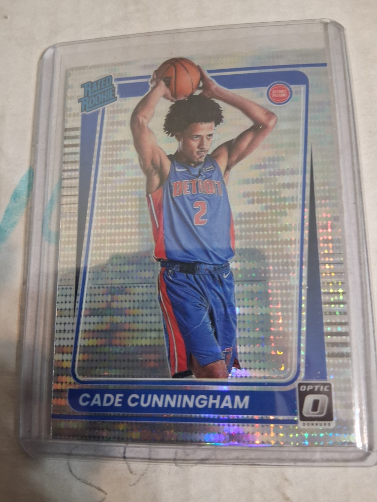 2021-22 Donruss Optic Cade Cunningham Target Box Set Prizm RC #161 Pistons
