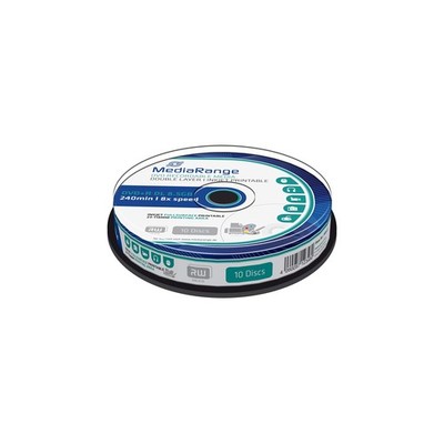 DVD+R DL 8.5GB 240Min 8x bedruckbar MediaRange 10er Cakebox Schreibmedium
