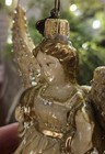 Jay Strongwater Golden Pearl Angel Ornament 2015 Swarovski MIB — photo 2