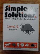 Simple Solutions Level 4 Science: Minutes a Day Mastery for a Lifetime