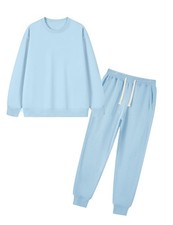 Boys Girls 2 Piece Tracksuit Athletic Sweatsuits Set Unisex Crewneck Sweatshi...