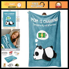 Funny Mom Birthday Gifts - Super Soft Charging Blanket Throw for Napping  Trave