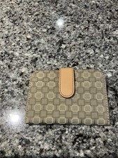 Nine West Geometric Design ID/Wallet. Green/tan. NWOT.