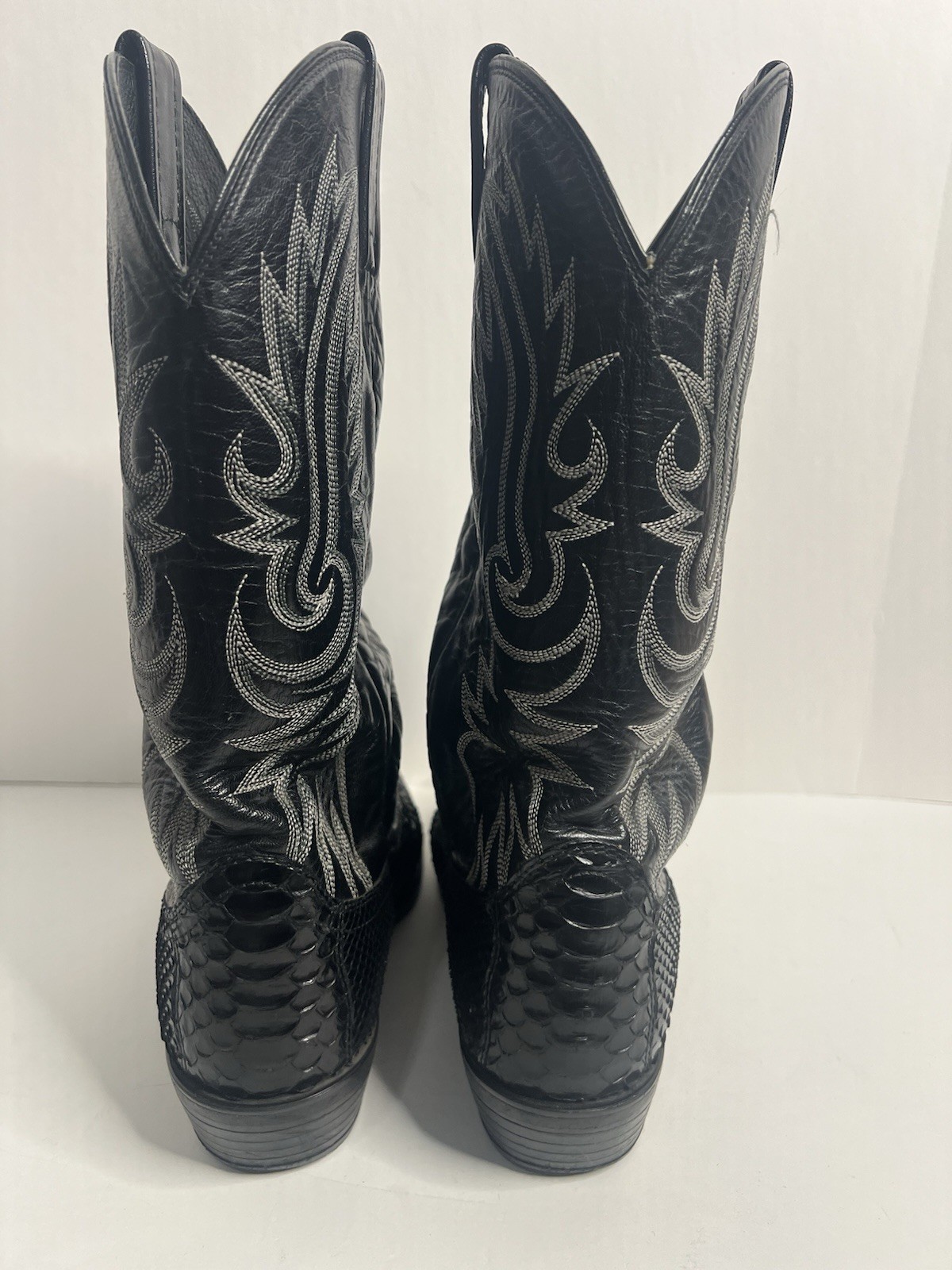 Rare Dan Post Python Snake Skin Boots Cowboy West… - image 6