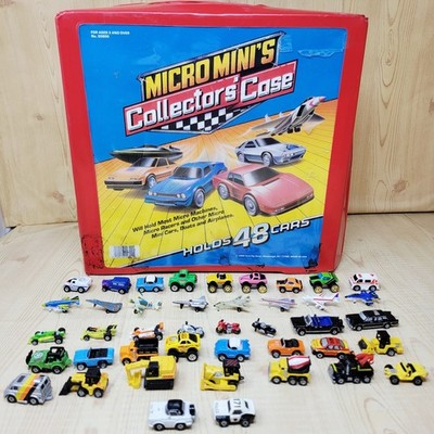 Vintage Micro Machines Galoob Lot of 42  1986 1987 with Collector's Case