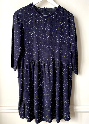 Schönes Kleid Les Essentials von Monoprix Gr.36 Top Zustand Marine Erbse Weiß Gelb