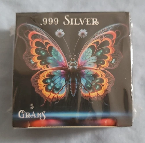 5gm .999 Silver Pan Silver Company Butterfly *SEALED* #174/3000