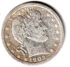 1902 Barber Quarter