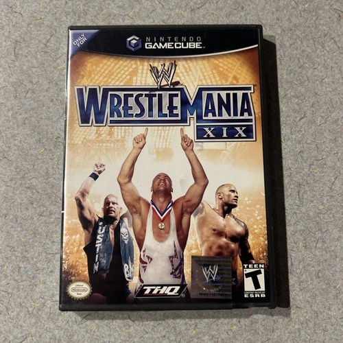 WWE Wrestlemania XIX (Nintendo GameCube, 2003) CIB & Tested