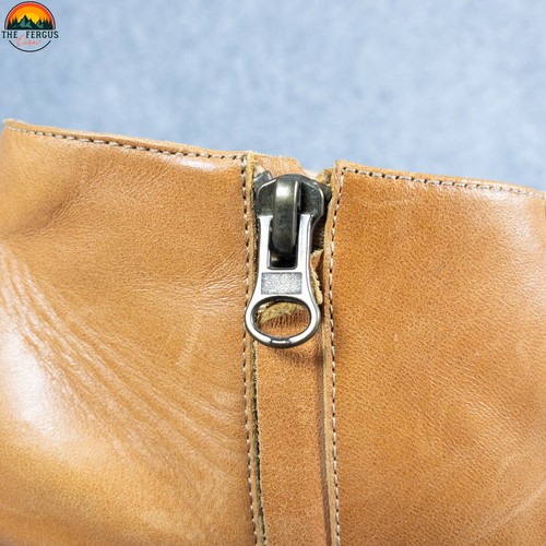 Fortress Of Inca Adriana Coco Ankle Booties Brown Block Heel Women Sz 6.5 EU 37 - Picture 10 of 10