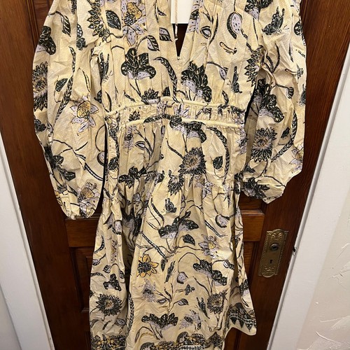 Ulla Johnson UJ Tahlia Dress Lemon balm size 0 NWT's Women's Dress $525 - Picture 13 of 15