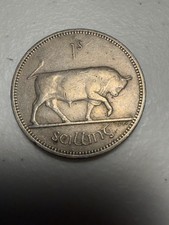 1959 Ireland Shilling Coin