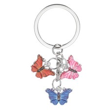Cute Butterfly Keychains for Women Aesthetic Keychain -Pink Purple