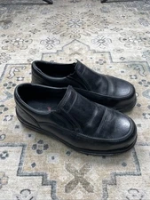 Red Wing Shoes 6646 Men’s 9.5 EE Black Leather Steel Toe Safety Slip On