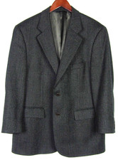 Brooks Brothers 346 100 Wool Gray Tweed 2005 Vintage Blazer Men's 42 Short