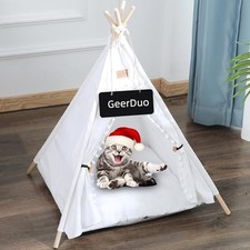 Cat Teepee Bed - Cat Tent House - Pet Teepee Tent - Cozy Cat Sleeping Tent