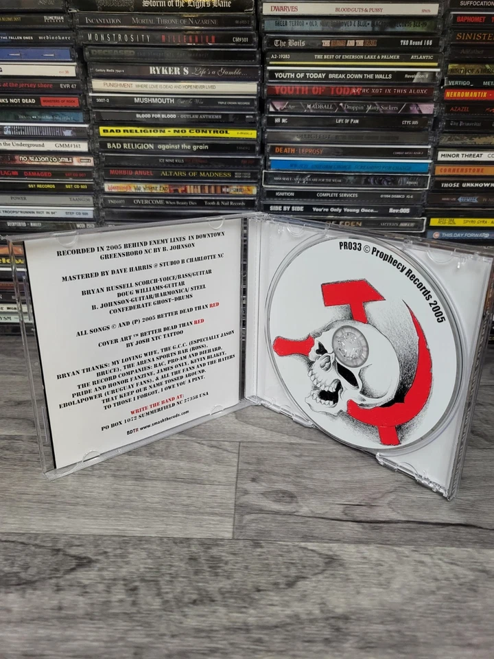 Prophecy Record BDTR Better Dead Than Red Marx Was Wrong 2005 CD Oi Empire Falls Foto 3 de 3