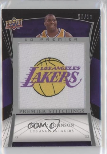2007-08 UD Premier Premier Stitchings /50 Magic Johnson #PS-EJ HOF