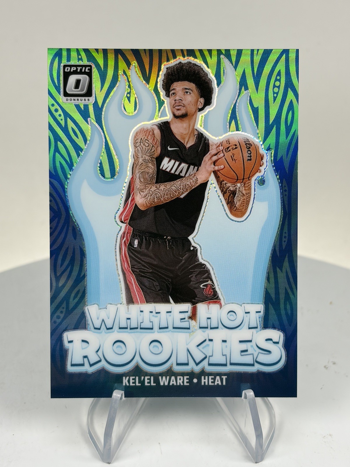 2024-25 Donruss Optic White Hot ROOKIES Lime Green Prizm /199 Kel'el Ware #5