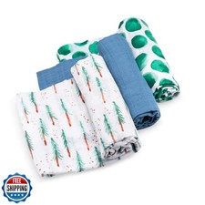 Parker Baby Swaddle Blankets - 3 Pack of 100 Cotton Muslin Swaddle Blankets