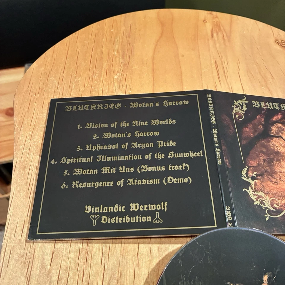 Blutkrieg – Wotan's Harrow CD 1st US press wongraven acirema pantheon mortiis - Image 2 of 4