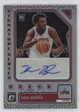 2023-24 Panini Donruss Optic Signature Series Holo Prizm Kobe Brown Auto 08z4