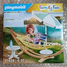 Geobra Playmobil 71428 Family Fun Barbecue Hamac Bronzage Neuf Boite Scellée.