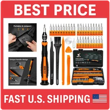 JOREST 38Pcs Small Precision Screwdriver Set with Torx Brown, Yellow, Black